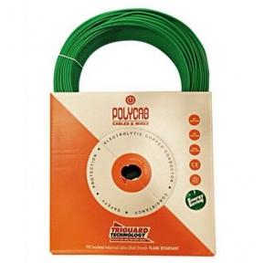 Polycab 0.75 Sqmm 1 Core FR PVC Insulated Flexible Cable, 90 mtr (Green)